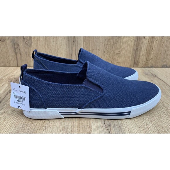 St John Bay Slip On Sneaker Shoes Men’s 12 M Blue Dry Cool Memory 016  0240 0109 - Picture 2 of 16